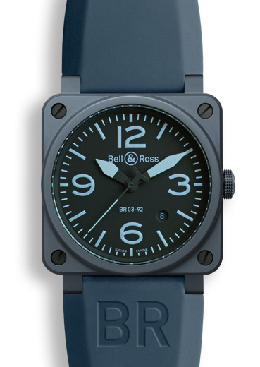 Réplique Bell & Ross BR 03-92 Ceramique bleue Montre